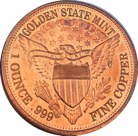 1 oz Copper (Golden State Mint - Statue of Liberty) - ** Exonumia ...