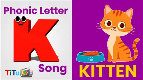 Phonics Letter- K song | ABC Songs For Kids | Letter K Song for Toddlers by Titu Tv - YouTube