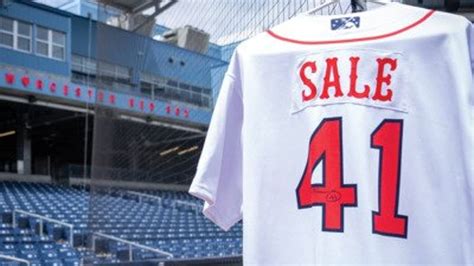 WooSox Auctioning Autographed Chris Sale Jersey