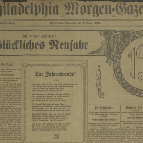 Digitization of Historic German-American Newspapers Collection is Now Complete | Penn Libraries