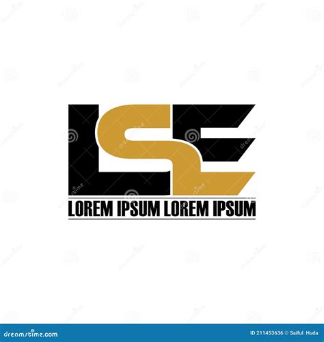 Letter LSE Simple Monogram Logo Icon Design. Stock Vector ...