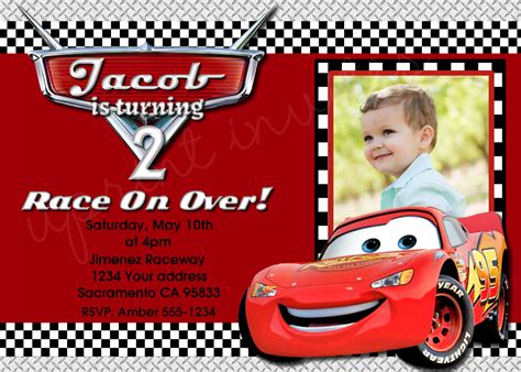 Lightning Mcqueen Invitation Template Free