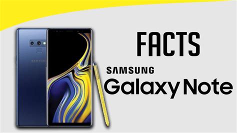 5 Amazing Facts of Samsung Galaxy Note Series - YouTube