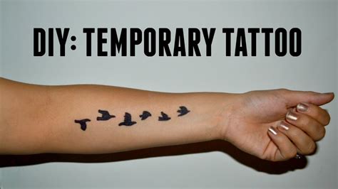 DIY: Temporary Tattoo - YouTube