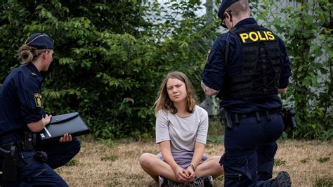 Greta Thunberg forcibly removed from climate protest hours after being ...