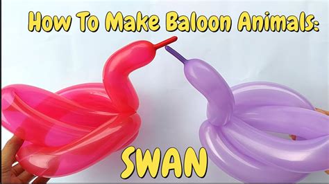 How to make balloon animal SWAN. Easy steps to make balloon animal swan ...