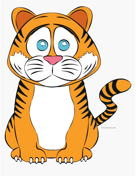 Waiting Tiger Cartoon Clipart Png Mom I Miss - Sad Cartoon Tiger Face ...