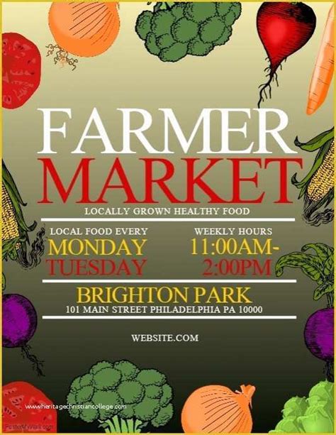 Farmers Market Flyer Template Free Of Farmer Market Template ...