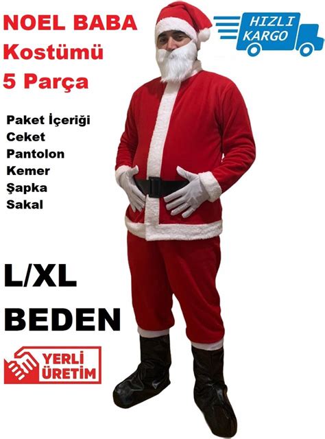 Polar Noel Baba Kostümü Kürklü, Noel baba kostümleri