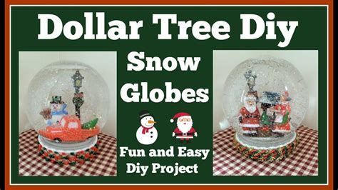 Dollar Tree Snow Globe Diy ⛄ Easy and Fun Project - YouTube