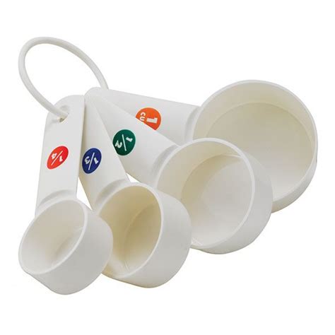 4-Pc Plastic Measuring Cup Set (1/4 Cup, 1/3 Cup, 1/2 Cup, 1 Cup) in Measuring Cups & Spoons ...