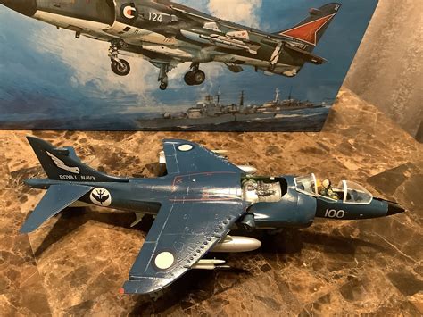 Hawker Sea Harrier -- Plastic Model Airplane Kit -- 1/48 Scale ...