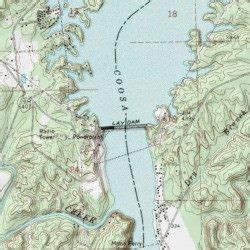 Lay Lake, Chilton County, Alabama, Reservoir [Lay Dam USGS Topographic Map] by MyTopo