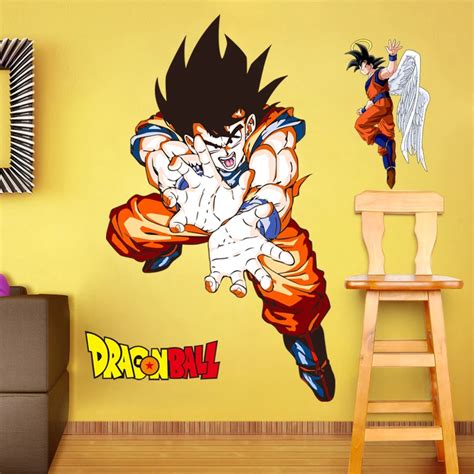 Dragon Ball Z Goku Vegeta Wall Decal Removable Graphic Wall Sticker ...