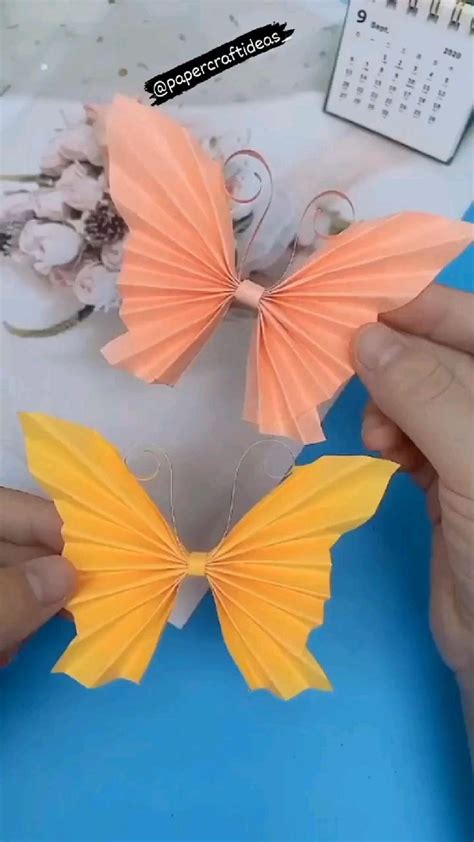 Paper Craft Ideas||Paper Butterfly | Papirblomster, Papirpynt, Sommerfuglefest