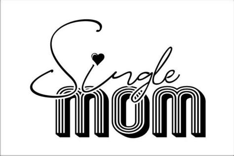 Single Mom Vector Design Graphic by Iswan Susanto · Creative Fabrica