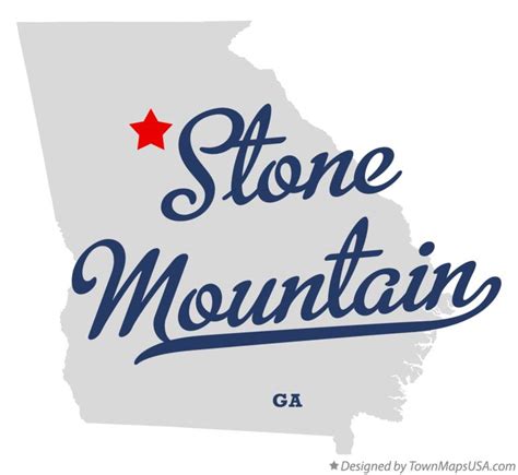 Map of Stone Mountain, GA, Georgia