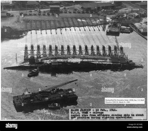 Nasph 5e120337 10 feb 1944 uss utah salvage hi-res stock photography and images - Alamy