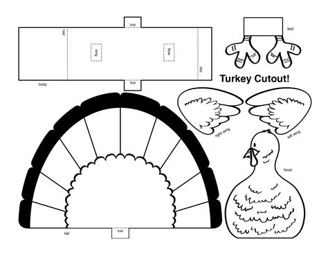 Turkey Cutout Printable