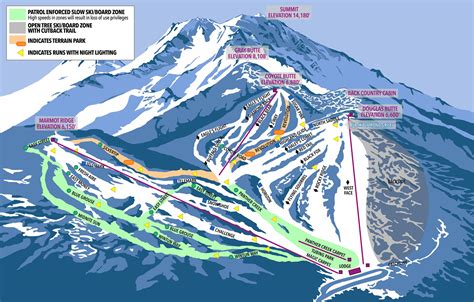 Mount Shasta Trail Map | SkiCentral.com