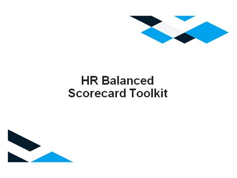 HR Balanced Scorecard Toolkit | A simple approach to implement