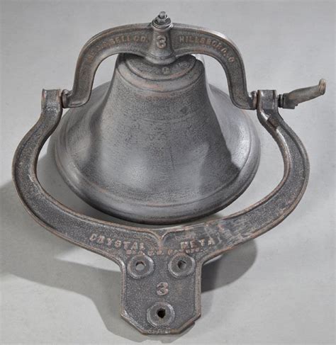 No. 3 Cast Iron Plantation Bell, 1886, by the C. S. : Lot 1108A