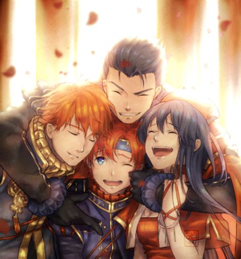 Eliwood, Hector, Roy, and Lilina Fire Emblem Binding Blade/Blazing ...