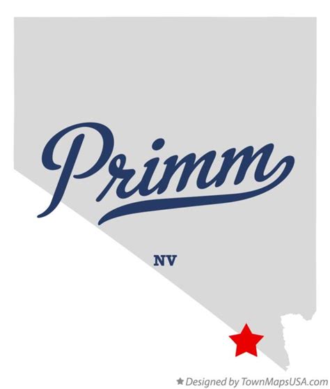 Map of Primm, NV, Nevada