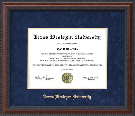 Texas Wesleyan University Classic Frame: Wordyisms