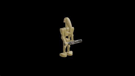 3D model rigged Lego Star Wars B1 Battle Droid | CGTrader