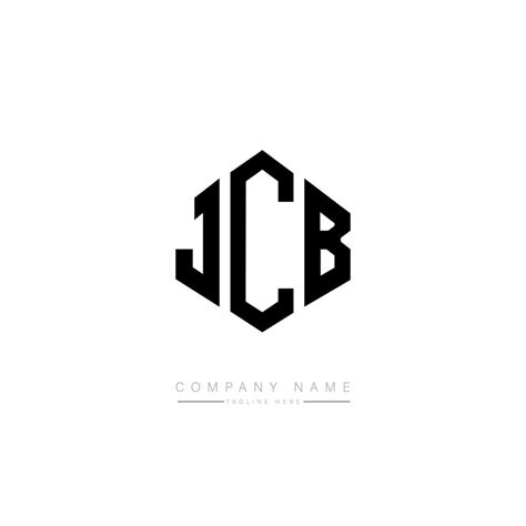 JCB letter logo design with polygon shape. JCB polygon and cube shape ...