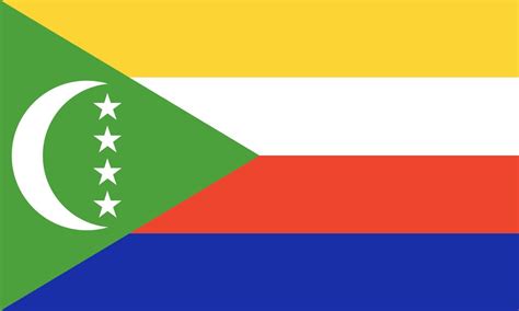 Comoros flag. Official colors and proportions. 15083891 Vector Art at ...