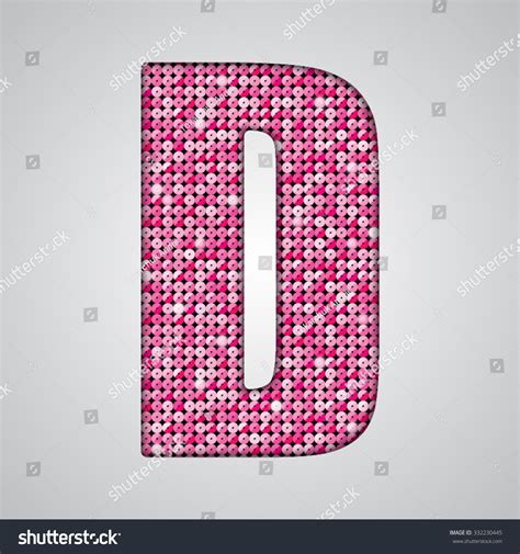 Vector Sequins Letter D Glitter Font Stock Vector (Royalty Free) 332230445 | Shutterstock