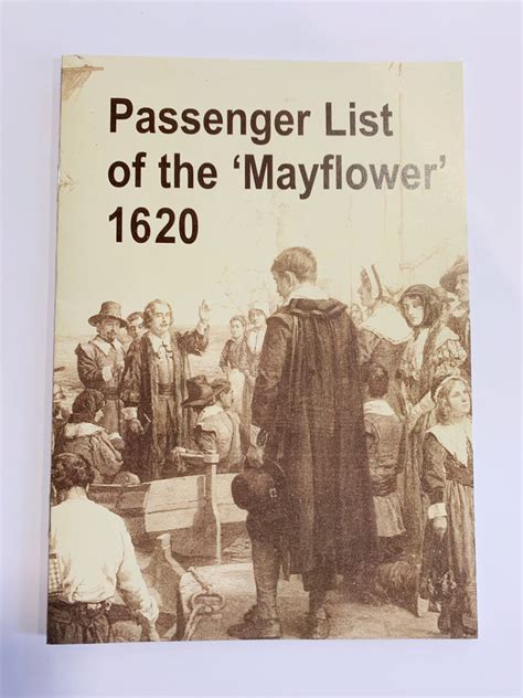 Passenger List of the 'Mayflower' 1620 – VisitPlymouth