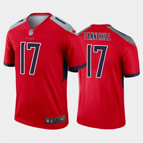 Men / Youth #17 Ryan Tannehill Tennessee Titans color rush jersey red