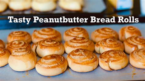 Peanutbutter Bread Roll | Easy Peanut Butter Roll Recipe | Peanut ...