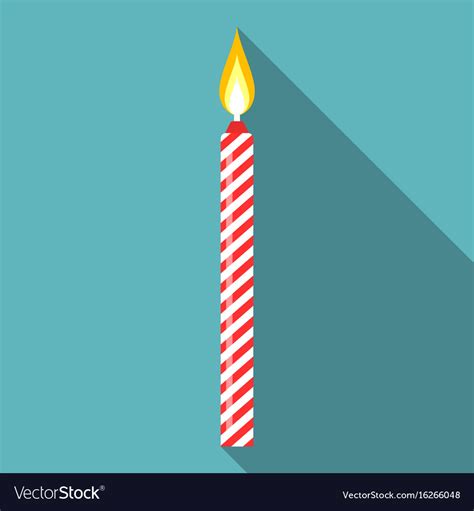 Birthday candle Royalty Free Vector Image - VectorStock