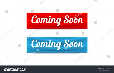 Coming Soon Sticker Banner Design Vector Stock Vector (Royalty Free ...