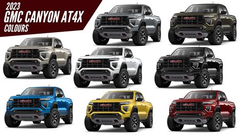 2023 GMC Canyon AT4X - All Paint Color Options - Images | AUTOBICS - YouTube