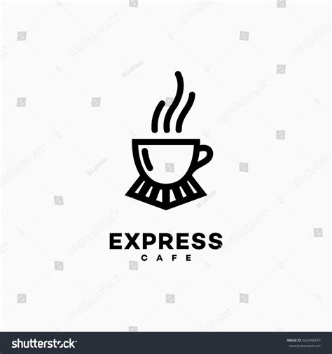 Express Cafe Logo Template Design Vector Stock Vector (Royalty Free ...