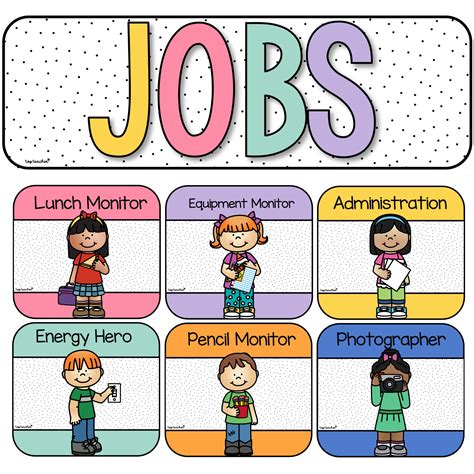 Classroom Jobs Clipart