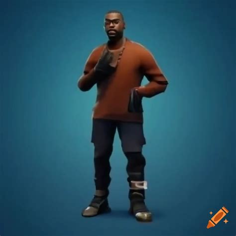 Kanye west in fortnite on Craiyon