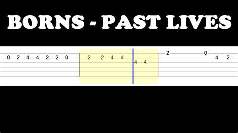 Past Lives - Borns (Easy Guitar Tabs Tutorial) - YouTube