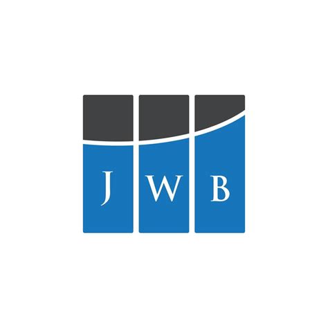 JWB letter logo design on WHITE background. JWB creative initials ...