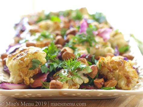 Roasted Cauliflower & Cabbage Salad Recipe - Mae's Menu