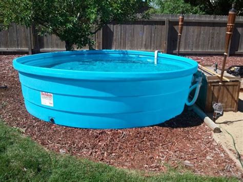 Simple Plasctic Stock Tank Pool | Stock tank pool diy, Stock tank pool, Diy swimming pool