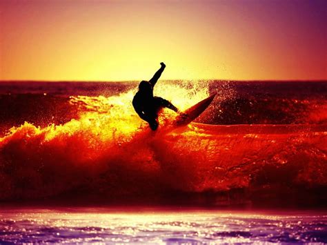 Sunset Surfing Wallpaper-Free HD Sports Downloads