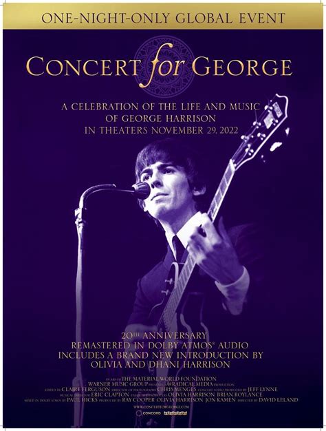 George Harrison tribute Concert For George to get remastered cinema ...