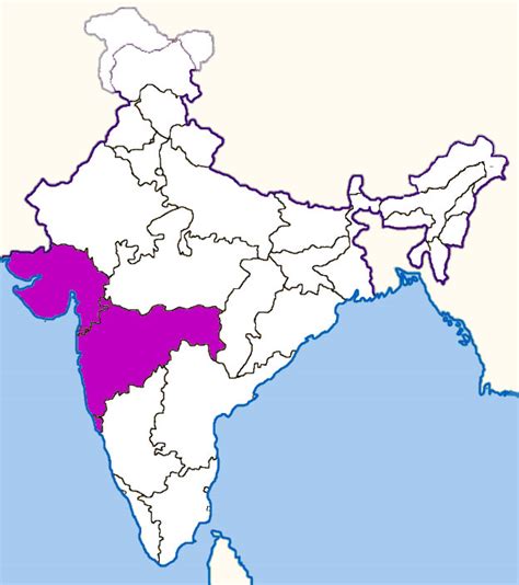 West India map - Maps of India