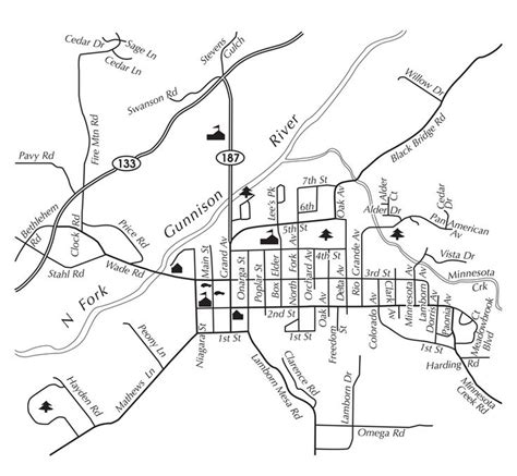 Paonia, Colorado Map | Colorado map, Paonia colorado, Colorado